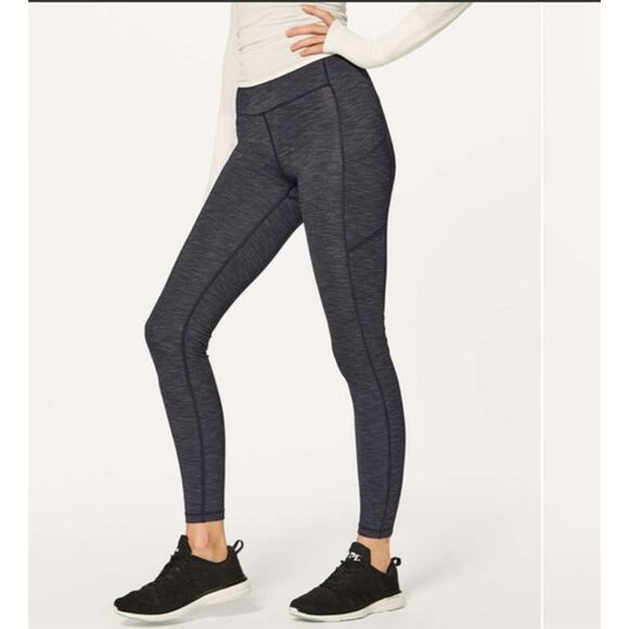 Lululemon Speed Up Tight Full On Luxtreme Brushed 28" Heathered Black Size 4 - Picture 8 of 10